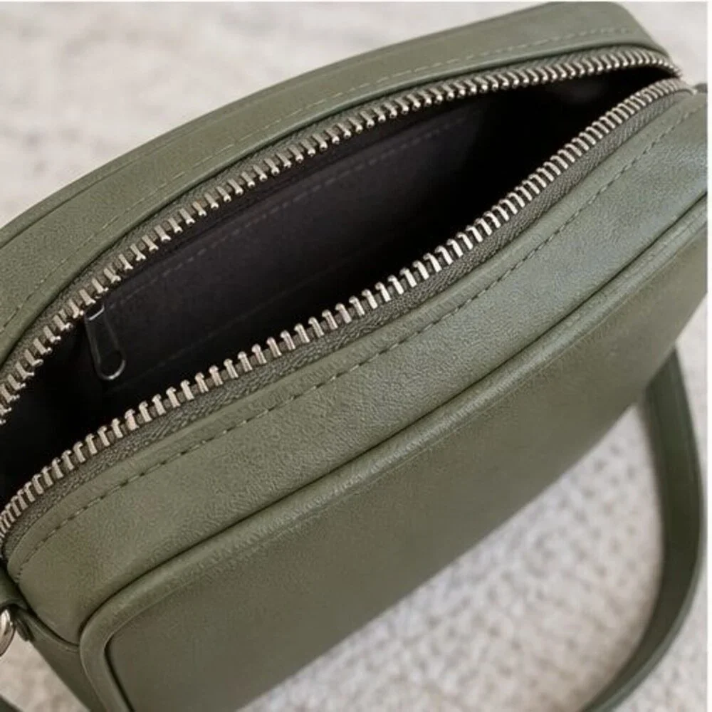 Olive Faux Leather Bag